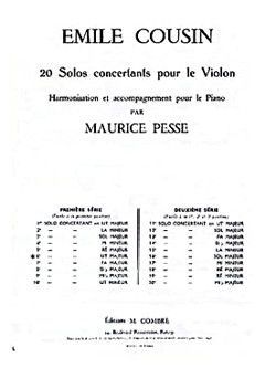 couverture Solo concertant n6 en Ut maj. Combre