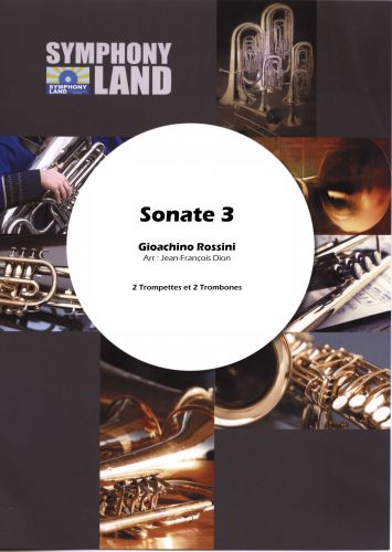 couverture Sonate 3 pour 2 trompettes et 2 trombones Symphony Land