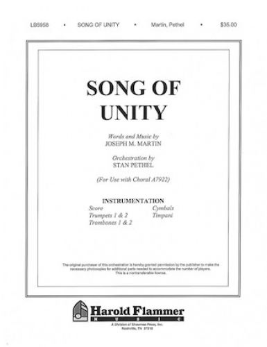 couverture Song of Unity Shawnee Press