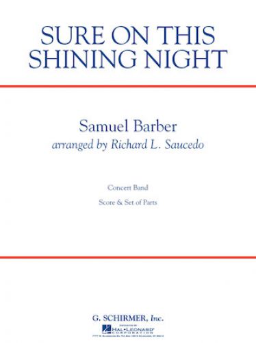 couverture Sure on This Shining Night Schirmer