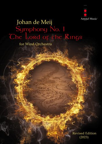 couverture Symphony No. 1 The Lord of the Rings (complete ed) for wind orchestra (revised edition 2023) Amstel Music