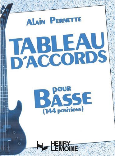couverture Tableau d'accords pour la basse - 144 positions Editions Henry Lemoine