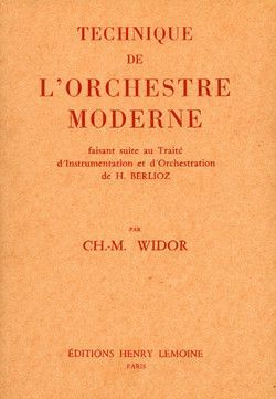 couverture Technique de l'orchestre moderne Editions Henry Lemoine