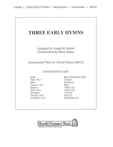 couverture Three Early Hymns from The Legacy of Faith Shawnee Press