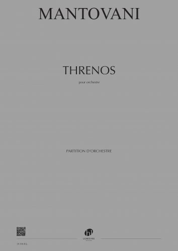 couverture Threnos Editions Henry Lemoine