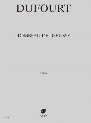 couverture Tombeau de Debussy Editions Henry Lemoine