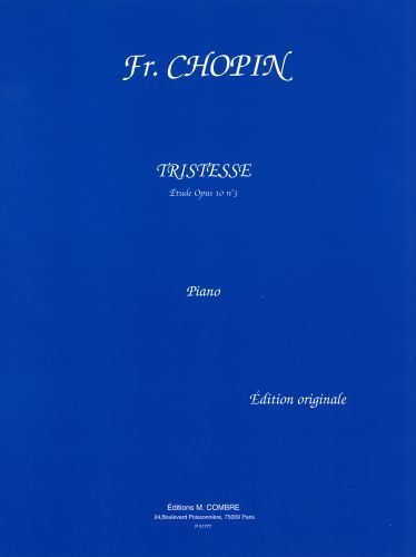 couverture Tristesse Op.10 n°3 Combre