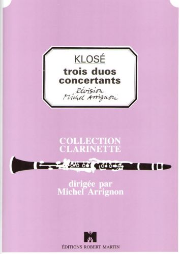 couverture Trois Duos Concertants Robert Martin