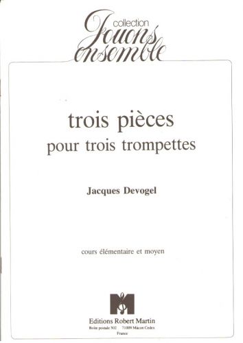 couverture Trois Pices Pour Trois Trompettes Editions Robert Martin