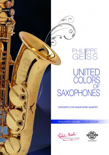 couverture UNITED COLORS (Quatuor de Saxophones solo ) Robert Martin