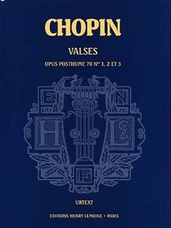 couverture Valses Op.70 posthume (3) Editions Henry Lemoine