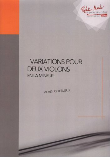 couverture Variations Pour Deux Violons en La mineur Robert Martin