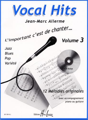couverture Vocal hits Vol.3 Editions Henry Lemoine