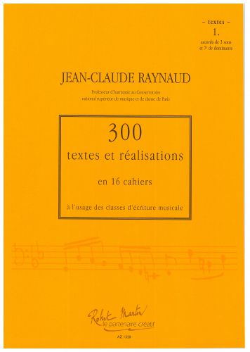 cover 300 Textes et Realisations Cahier 1 Robert Martin