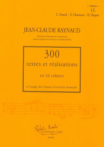 cover 300 Textes et Realisations Cahier 12 (Textes) Robert Martin