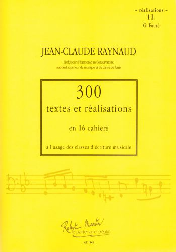 cover 300 Textes et Realisations Cahier 13 (Realisations) Robert Martin