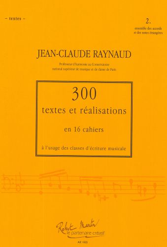 cover 300 Textes et Realisations Cahier 2 et 2 Editions Robert Martin