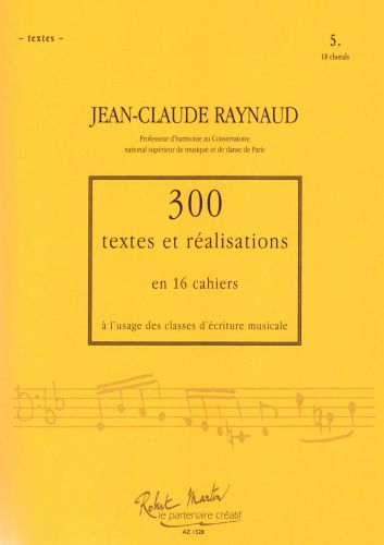 cover 300 Textes et Realisations Cahier 5 (Textes) Robert Martin