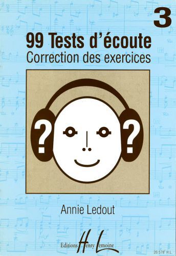 cover 99 Tests d'Ecoute Vol.3 corrig�s Editions Henry Lemoine