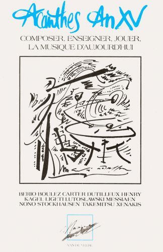 cover Acanthes An XV Van de Velde