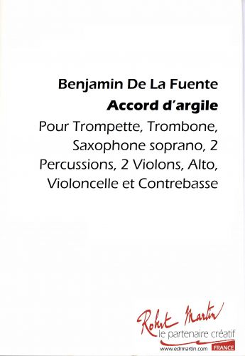 cover ACCORD D'ARGILE Editions Robert Martin
