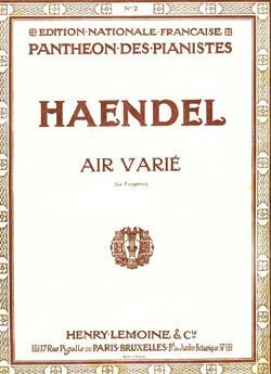 cover Air vari en Mi maj. - Le forgeron Editions Henry Lemoine
