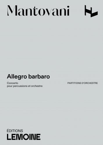cover Allegro barbaro Editions Henry Lemoine