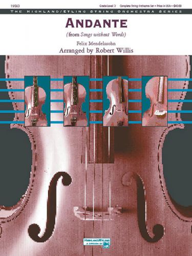 cover Andante from Songs without Words ALFRED