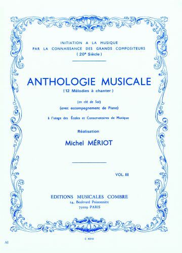 cover Anthologie musicale Vol.3 Combre