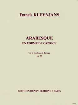 cover Arabesque en forme de caprice Editions Henry Lemoine