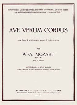cover Ave verum corpus Combre