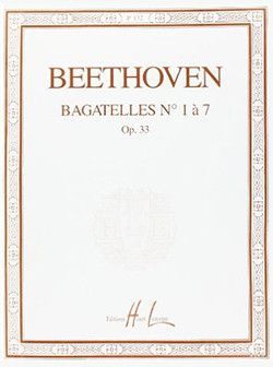 cover Bagatelles (7) Op.33 Editions Henry Lemoine
