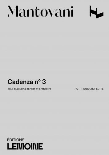 cover Cadenza n3 Editions Henry Lemoine