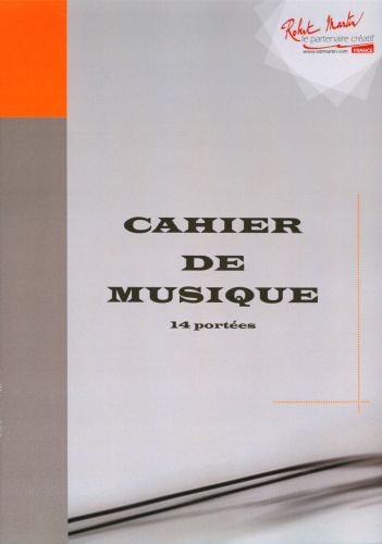 cover CAHIER DE MUSIQUE 14 PORTEES Martin Musique