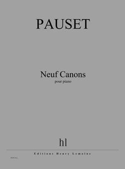cover Canons (9) Editions Henry Lemoine