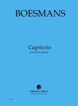 cover Capriccio pour deux pianos Jobert