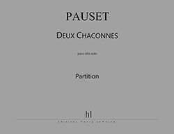cover Chaconnes (2) Editions Henry Lemoine