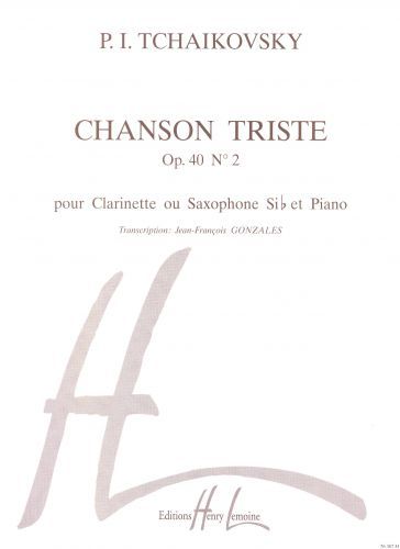 cover Chanson triste Op.40 n2 Editions Henry Lemoine