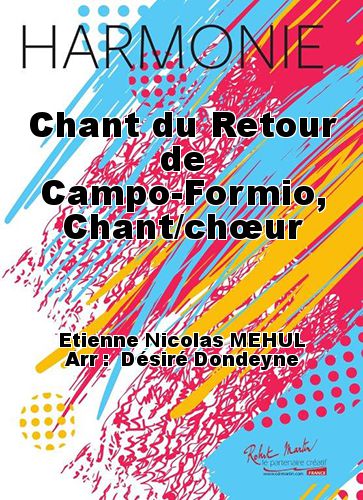 cover Chant du Retour de Campo-Formio, Chant/chœur Robert Martin
