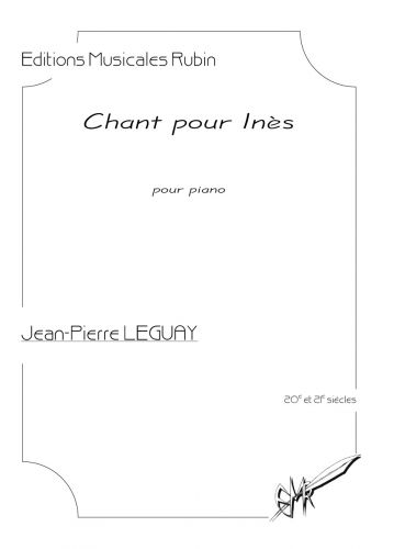 cover CHANT POUR INES pour piano Rubin