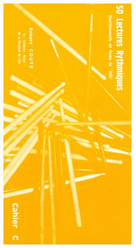 cover Cinquante Lectures Rythmiques, Cahier C Martin Musique