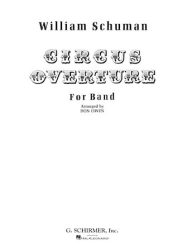 cover Circus Overture Schirmer