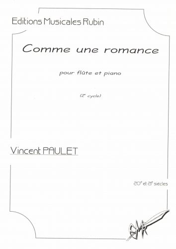 cover Comme une romance pour flûte et piano Rubin