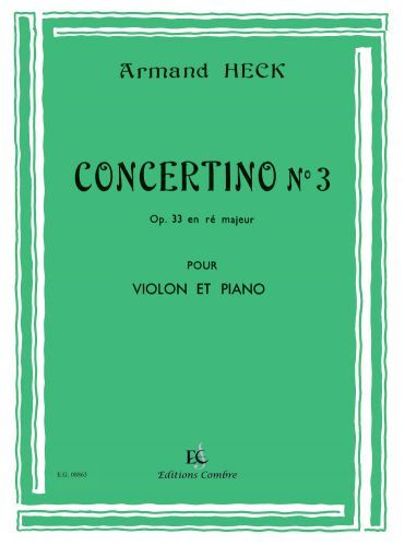 cover Concertino n3 en R maj. Op.33 Combre