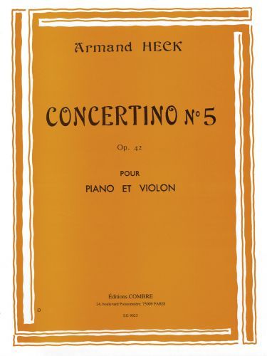 cover Concertino n5 en Sol maj. Op.42 Combre