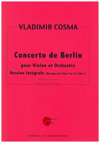 cover CONCERTO DE BERLIN VIOLON ET ORCHESTRE REDUCTION VERSION LONGUE LARGHETTO