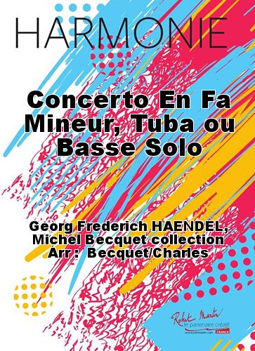 cover Concerto En Fa Mineur, Tuba ou Basse Solo Robert Martin