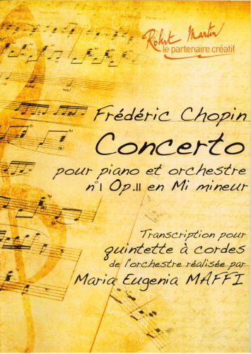 cover Concerto En Mi Mineur No 1 Op II Piano + Quintette a Cordes Robert Martin