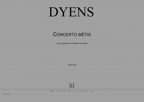 cover Concerto métis Editions Henry Lemoine