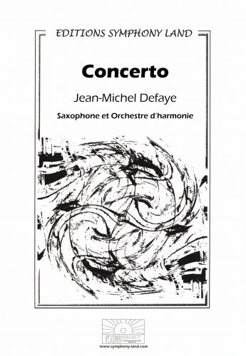 cover Concerto Pour Saxophone et Orchestre (Partition En Location) Symphony Land